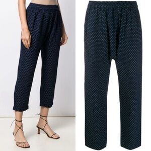 Raquel Allegra Sunday Denim Jacquard Trousers Size Small